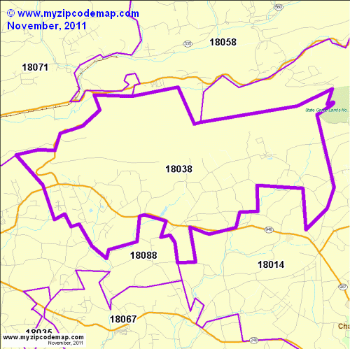 map of 18038