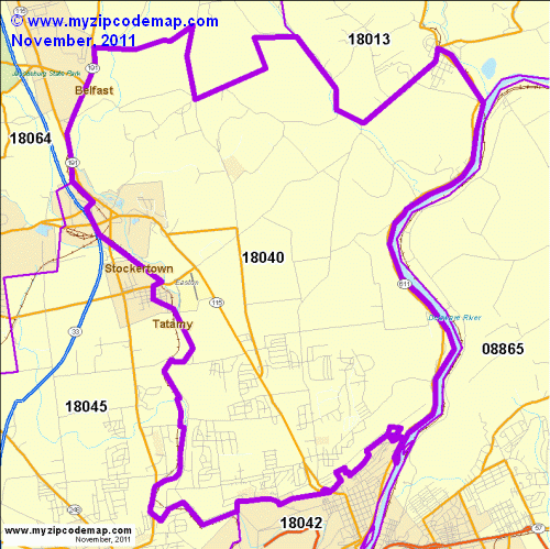 map of 18040