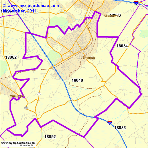 map of 18049