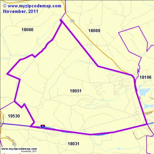 map of 18051