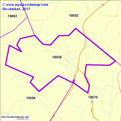map of 18056