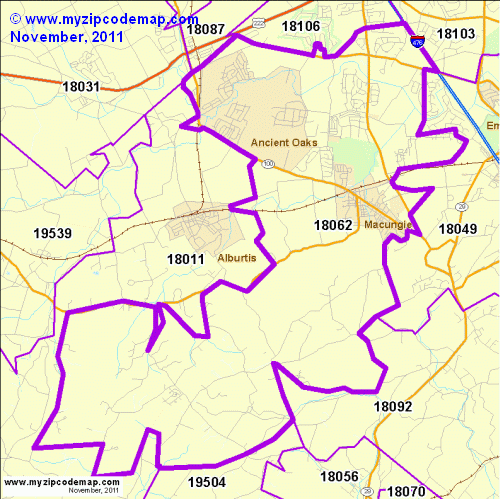 map of 18062