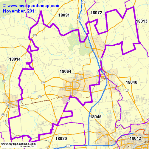 map of 18064