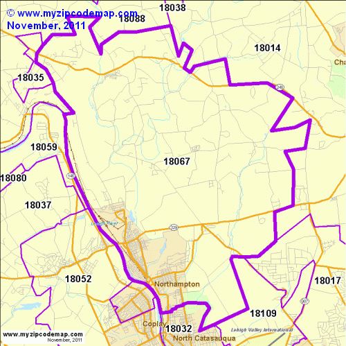 map of 18067