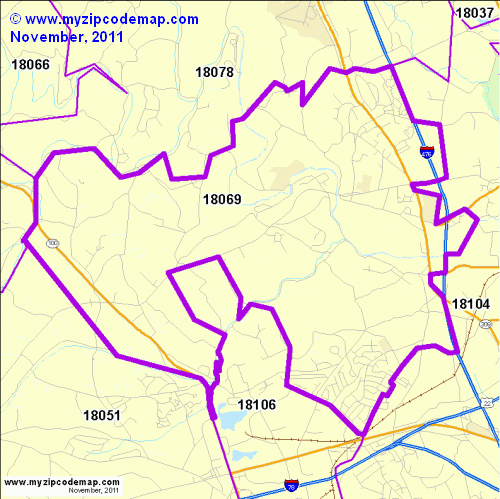 map of 18069