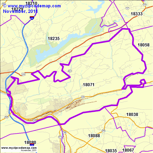 map of 18071