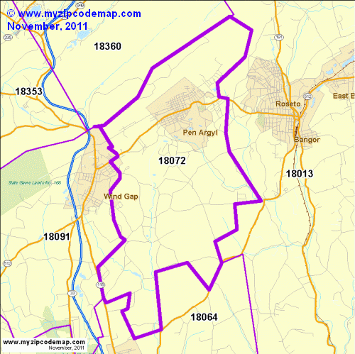 map of 18072