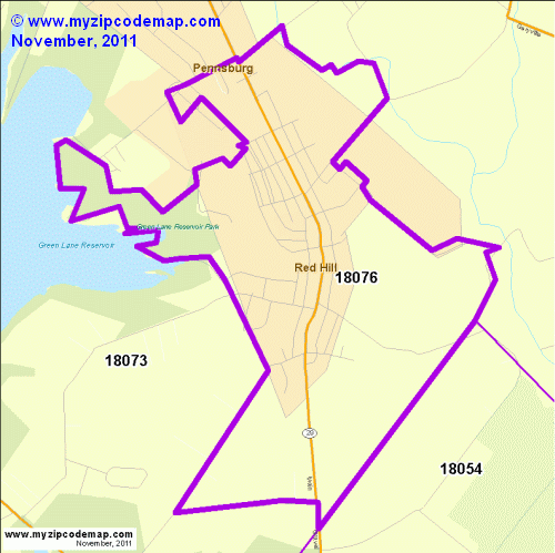 map of 18076