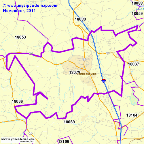 map of 18078