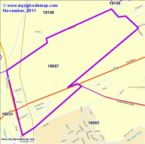 map of 18087