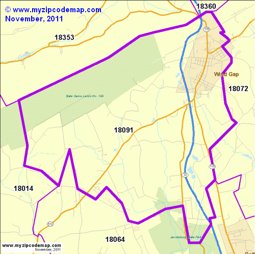 map of 18091