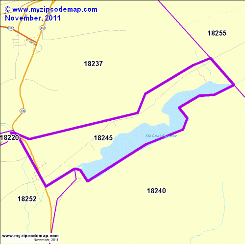 map of 18245