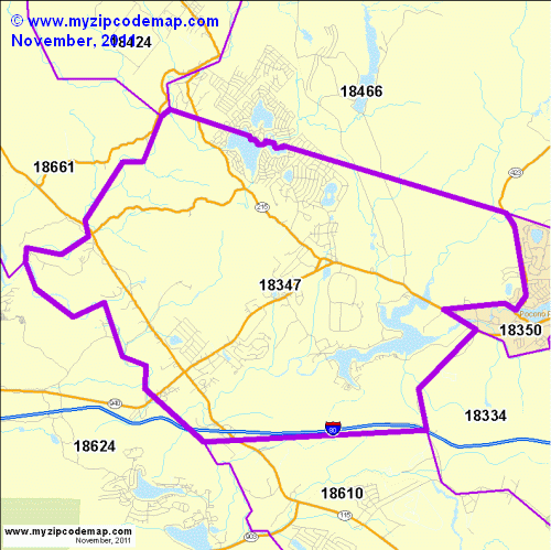 map of 18347