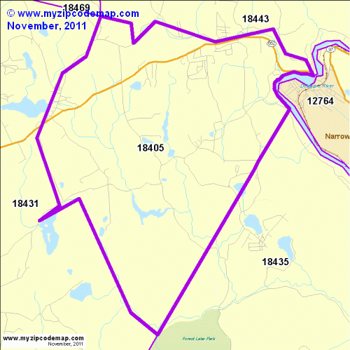 map of 18405