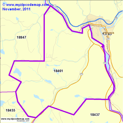 map of 18461