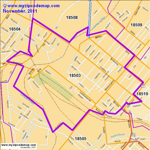 map of 18503