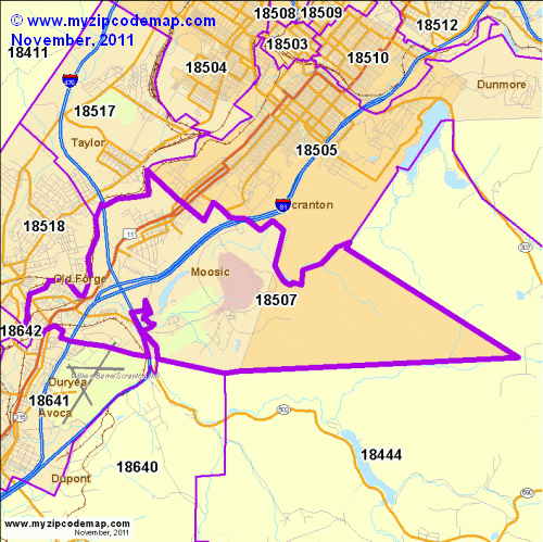 map of 18507