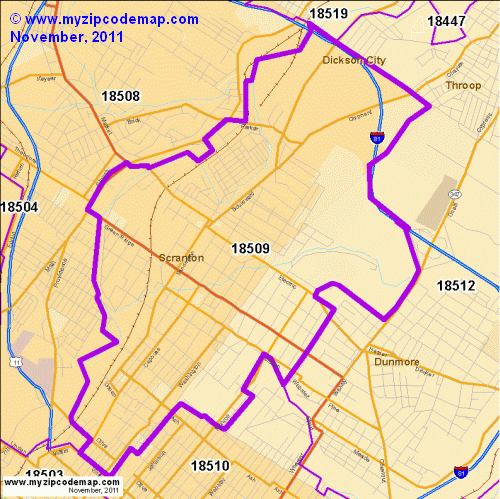 map of 18509