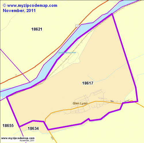map of 18617