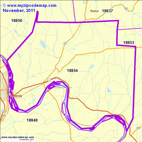 map of 18854