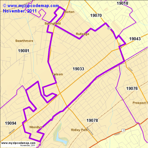 map of 19033