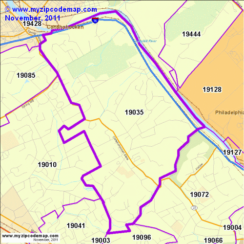 map of 19035