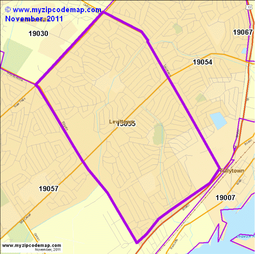map of 19055