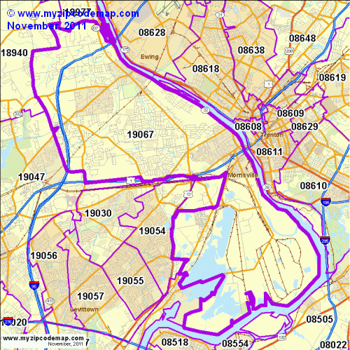 map of 19067