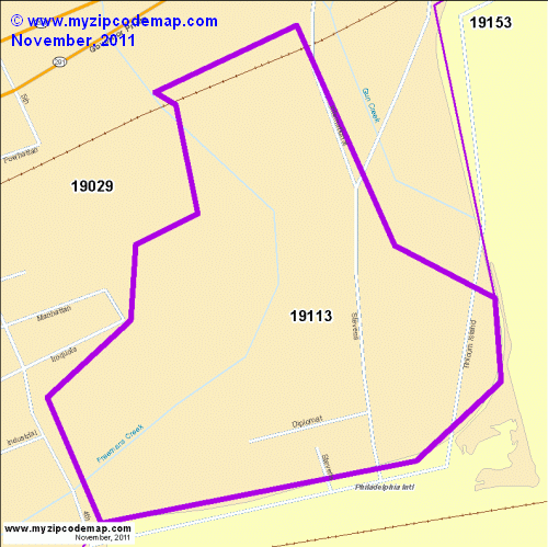 map of 19113
