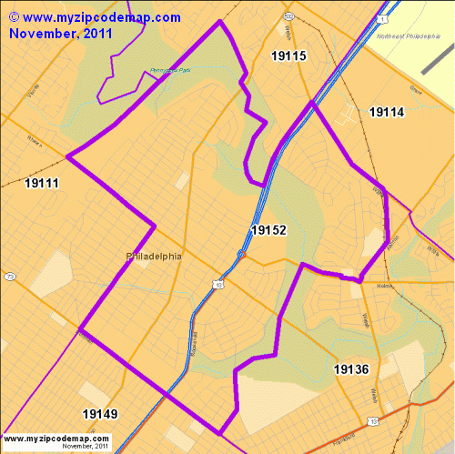 map of 19152