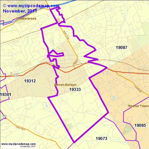 map of 19333
