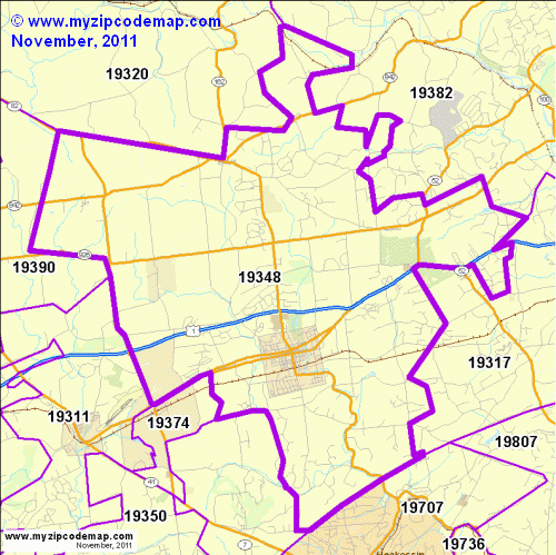 map of 19348