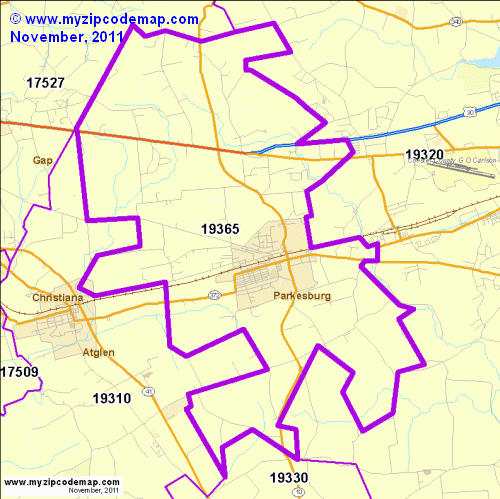 map of 19365