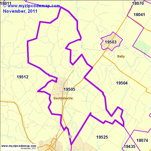 map of 19505