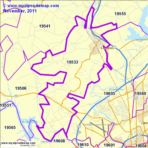 map of 19533