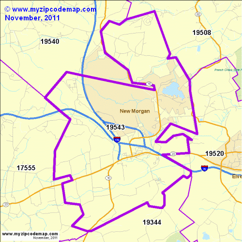 map of 19543