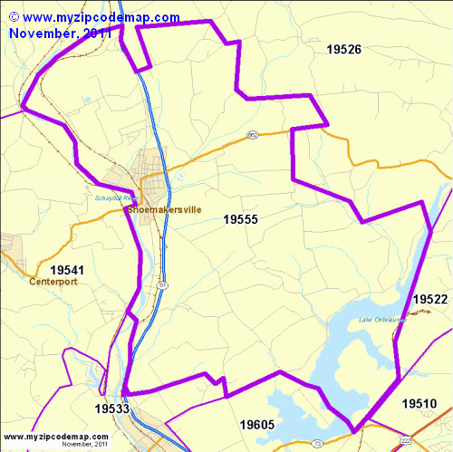 map of 19555