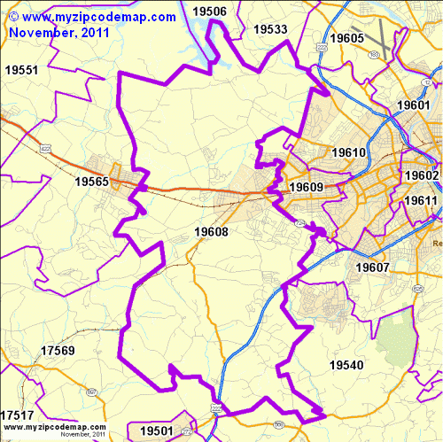 map of 19608