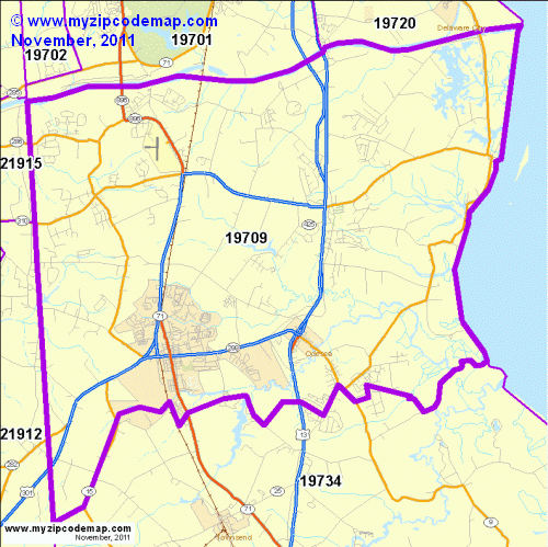 map of 19709