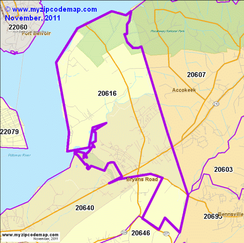 map of 20616