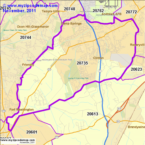 map of 20735