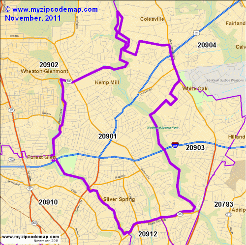 map of 20901