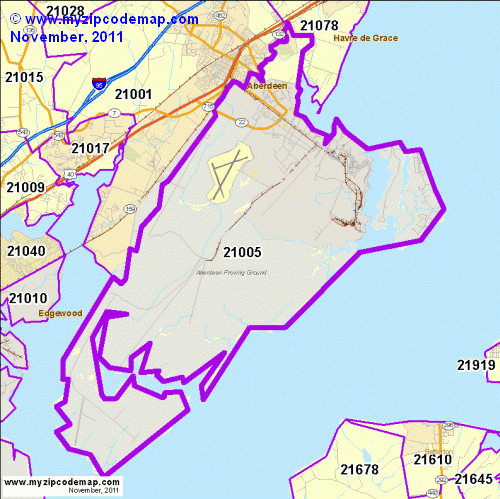 map of 21005