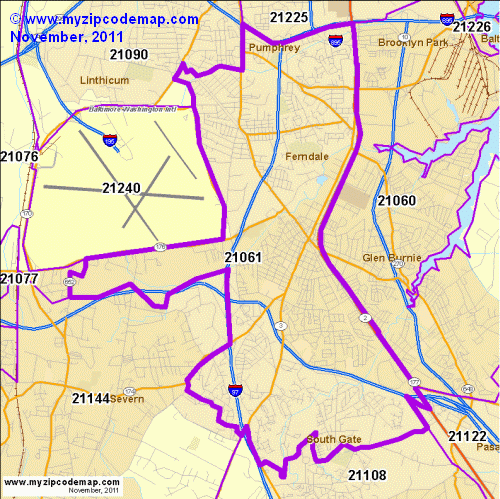 map of 21061