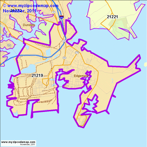 map of 21219