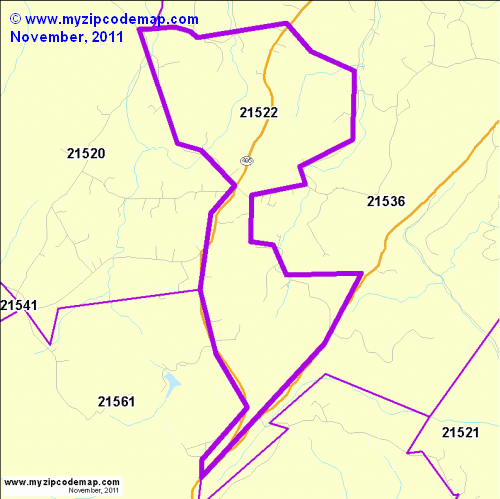 map of 21522