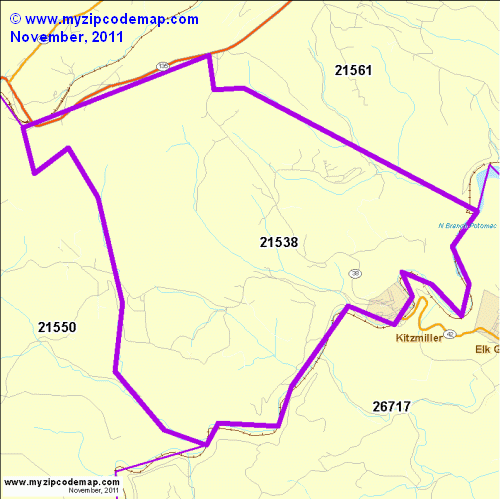 map of 21538