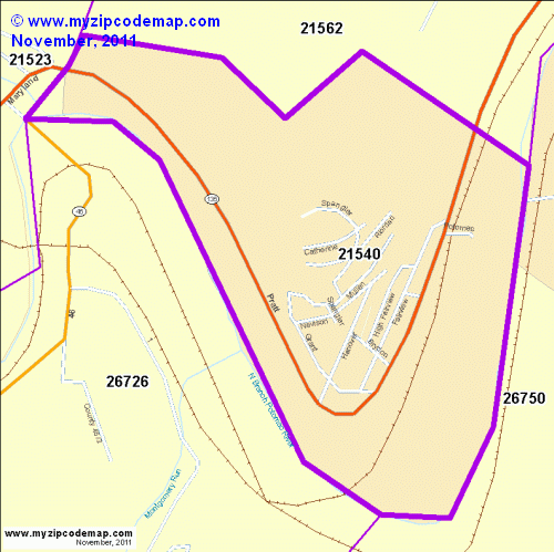 map of 21540