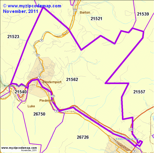 map of 21562