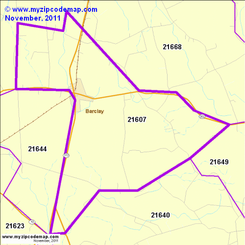 map of 21607